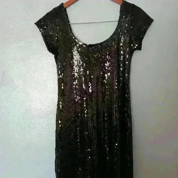 MKM Designs Sequined Dress Black Size Small - Picture 3 of 10